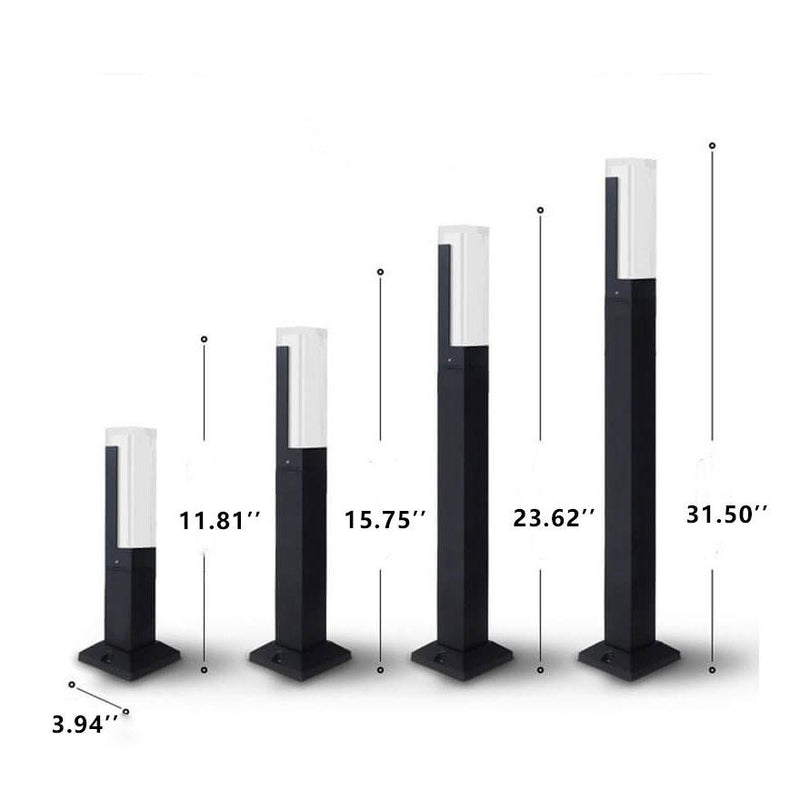 Colonne lumineuse de pelouse acrylique LED extérieure étanche pour jardin 