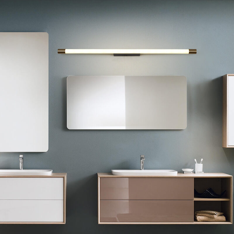 Lampes murales à LED en aluminium linéaire cylindre moderne pour miroir 