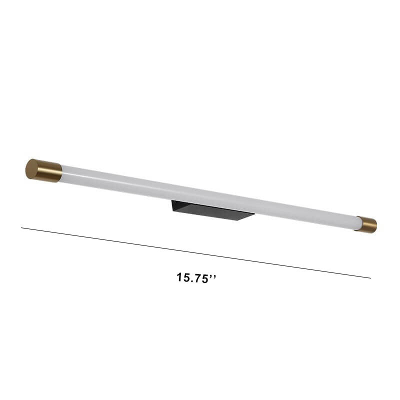 Lampes murales à LED en aluminium linéaire cylindre moderne pour miroir 