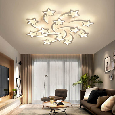 Modern Shooting Star 3-12 Light LED Flush Mount Lighting