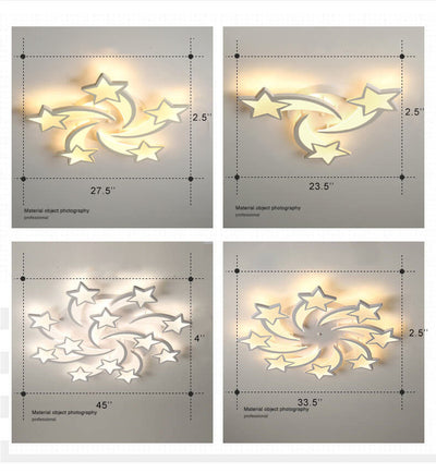 Modern Shooting Star 3-12 Light LED Flush Mount Lighting