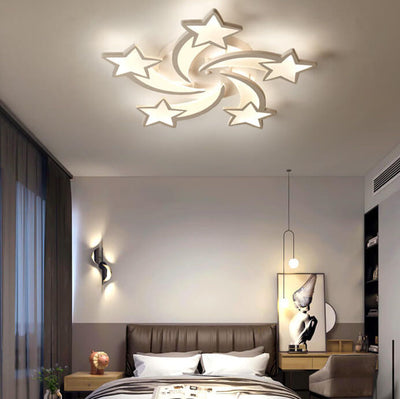 Modern Shooting Star 3-12 Light LED Flush Mount Lighting