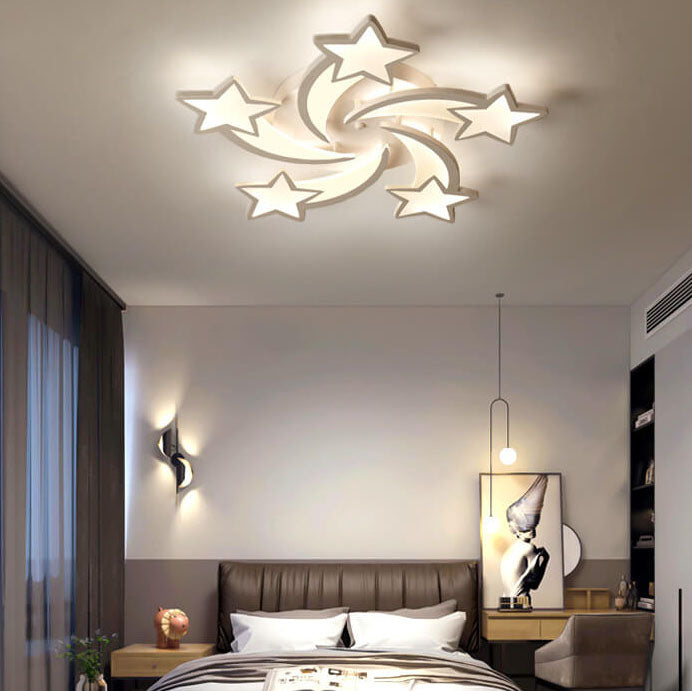 Modern Shooting Star 3-12 Light LED Flush Mount Lighting