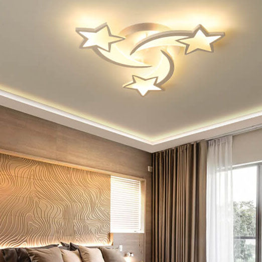 Modern Shooting Star 3-12 Light LED Flush Mount Lighting