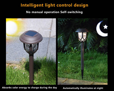 Solar LED Outdoor Patio Rasen dekorative wasserdichte Erdungssteckerleuchte 