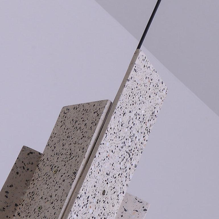 Nordische bunte Zement geometrische 1-Licht LED Pendelleuchte 