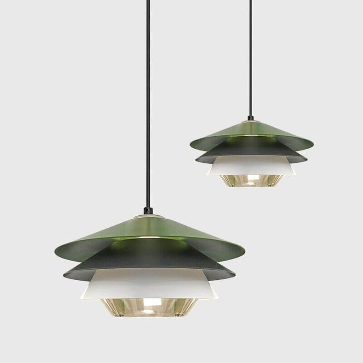 Nordic Colorful Layered Metallic 1-Light LED Pendant Light