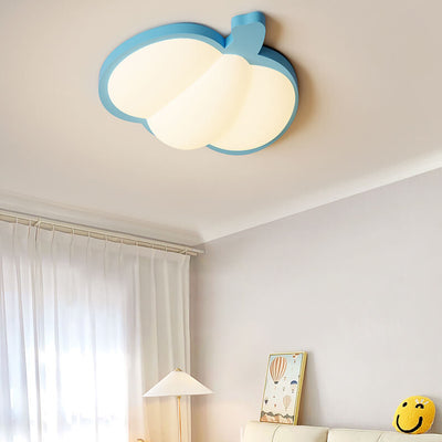 Cartoon Creative Pumpkin Shape LED Kids Flush Mount Ceiling Light