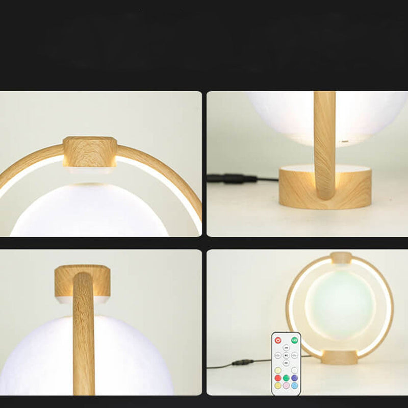 Kreatives Maglev-Mond-Design LED Bunte Licht Nachttischlampe 