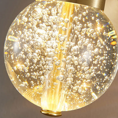 Nordic Luxury Antler Bubble Crystal LED Wall Sconce Lamp