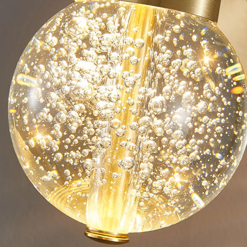 Nordic Luxury Antler Bubble Crystal LED Wall Sconce Lamp