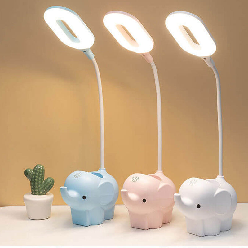 Cartoon Creative Elephant Touch Dimming Eye Protection LED Desk Lamp