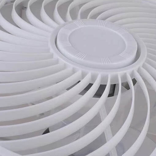Nordic Simple Round Galaxies Enclosed LED Flush Mount Ceiling Fan Light