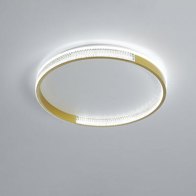 Nordic Light Luxury Square Ring LED Flush Mount Ceiling Light