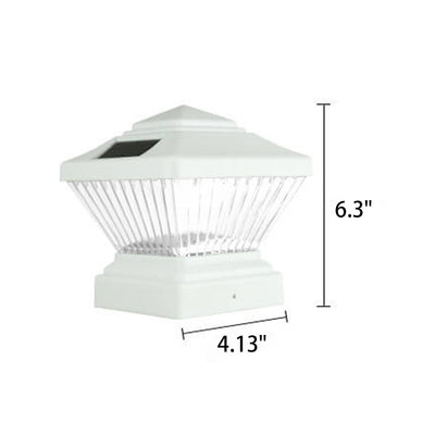 European Solar LED Waterproof Wall Column Head Lamp Outdoor Light