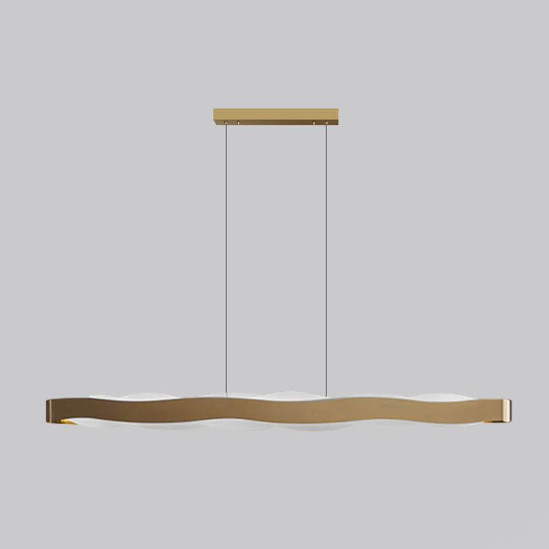 Moderne Luxus Edelstahl Langstab Acryl LED Kronleuchter 