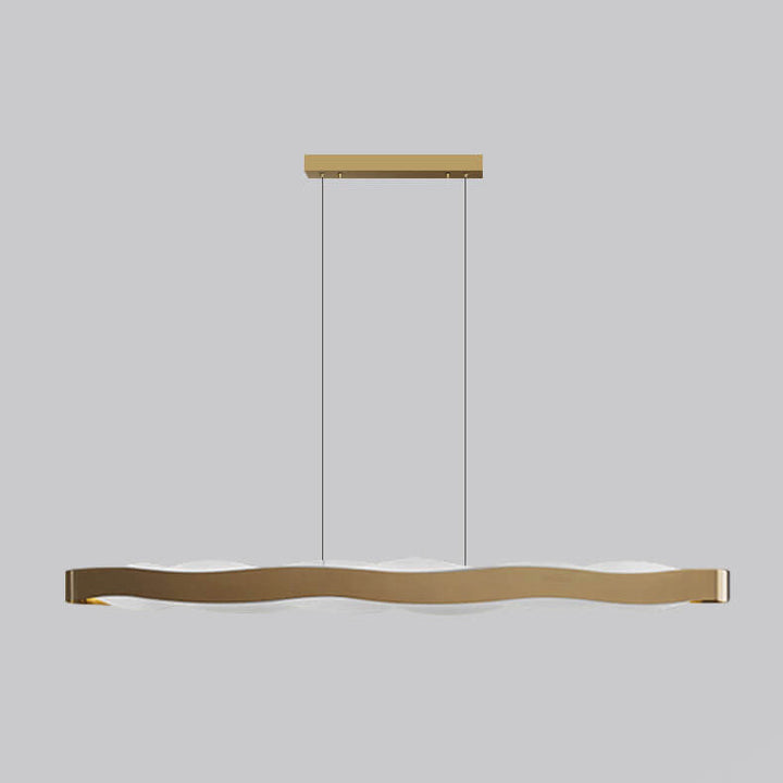 Moderne Luxus Edelstahl Langstab Acryl LED Kronleuchter 