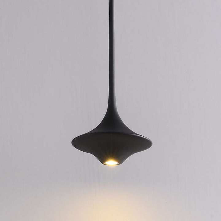 Lampe suspendue LED en résine, matériel minimaliste moderne de couleur unie 