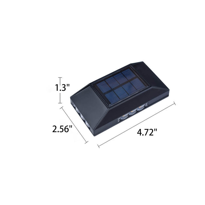 Lampe murale à LED solaire pour éclairage extérieur de jardin 