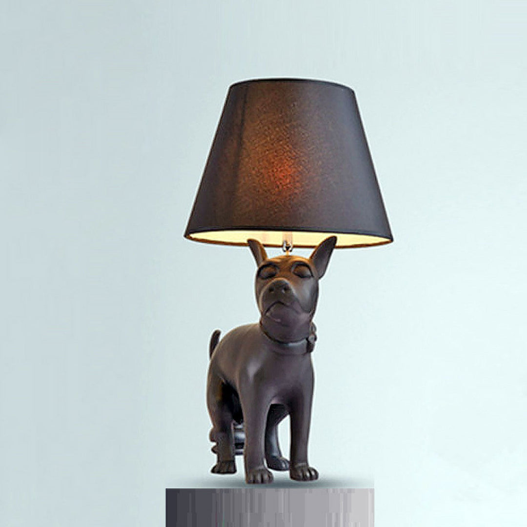 Modern Creative Dog Resin LED Table Lamp