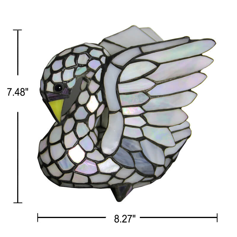 Tiffany Kreative Tier Buntglas 1-Licht Dekorative Tischlampe 