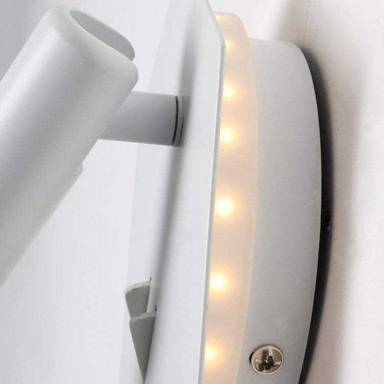 Modern Minimalist Cylinder Hexagonal Spotlight LED Adjustable Wall Sconce Lamp for Living Room