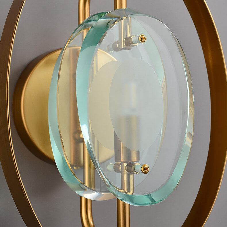 Modern Nordic Light Luxury Creative Round Ring 1-Light Wall Sconce Lamp