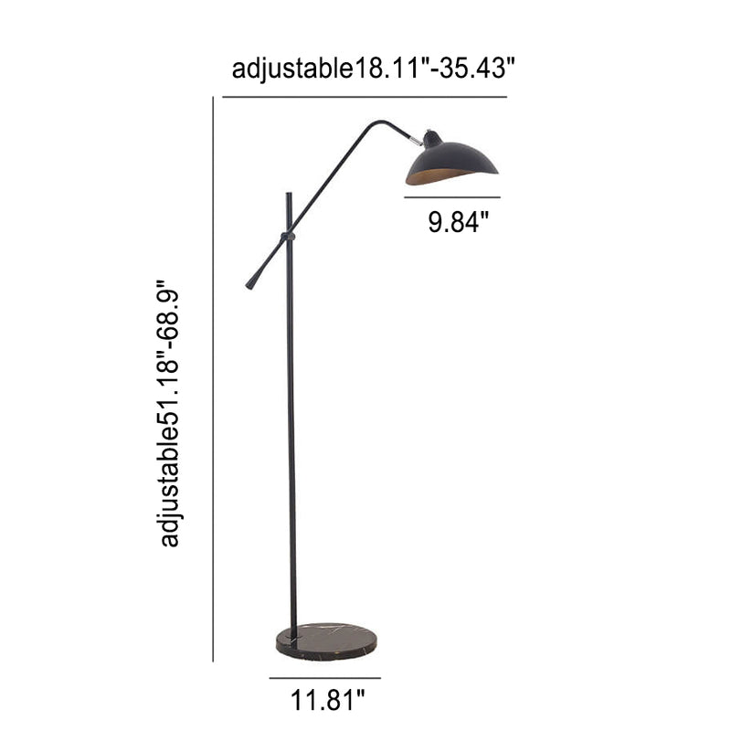 Modern Simple Adjustable 1-Light Standing Floor Lamps