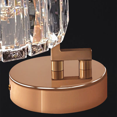 Nordic Light Luxury Crystal Ring LED Wall Sconce Lamp