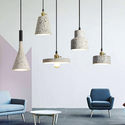 Nordic Minimalist Millstone Hardware Round 1-Light Pendant Light