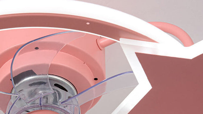Étoile enfantine/Conception de dauphin Ventilateur LED silencieux avec montage affleurant 