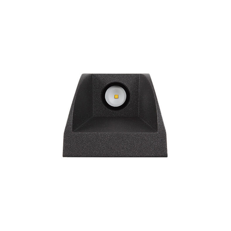 Lampe murale LED moderne minimaliste extérieure étanche carrée avec éclairage vers le haut et vers le bas 