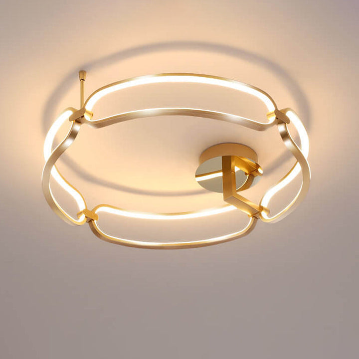 Moderne Einfacher Ring Kombination Design LED Halbeinbauleuchte 