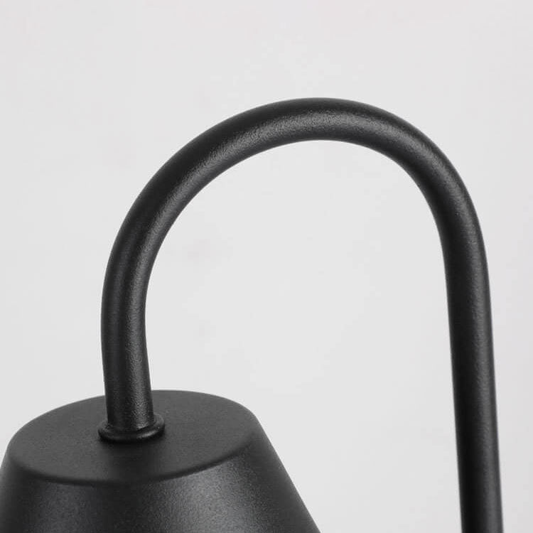 Lámpara de mesa de cera fundida de 1 luz con base de mármol sólido nórdico en forma de cono 