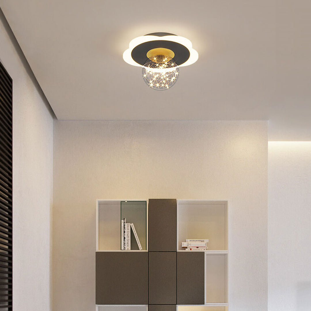 Modern Creative Triangle Flower Full Star LED Flush Mount Ceiling Light
