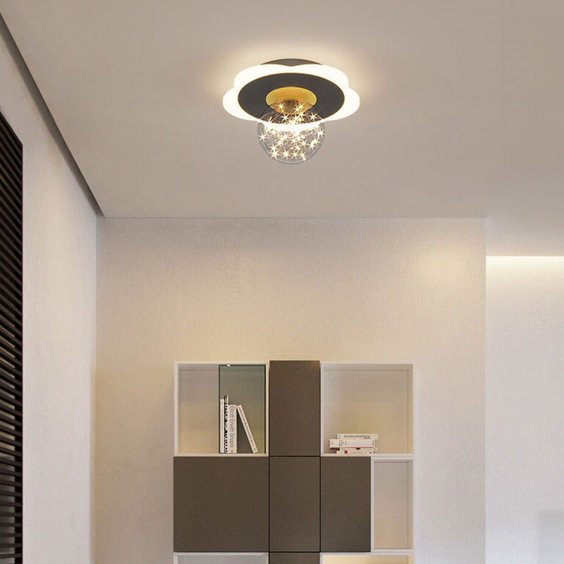 Modern Creative Triangle Flower Full Star LED Flush Mount Ceiling Light