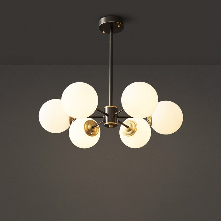 Postmodern Minimalist Copper Magic Bean 6/8-Light Chandeliers