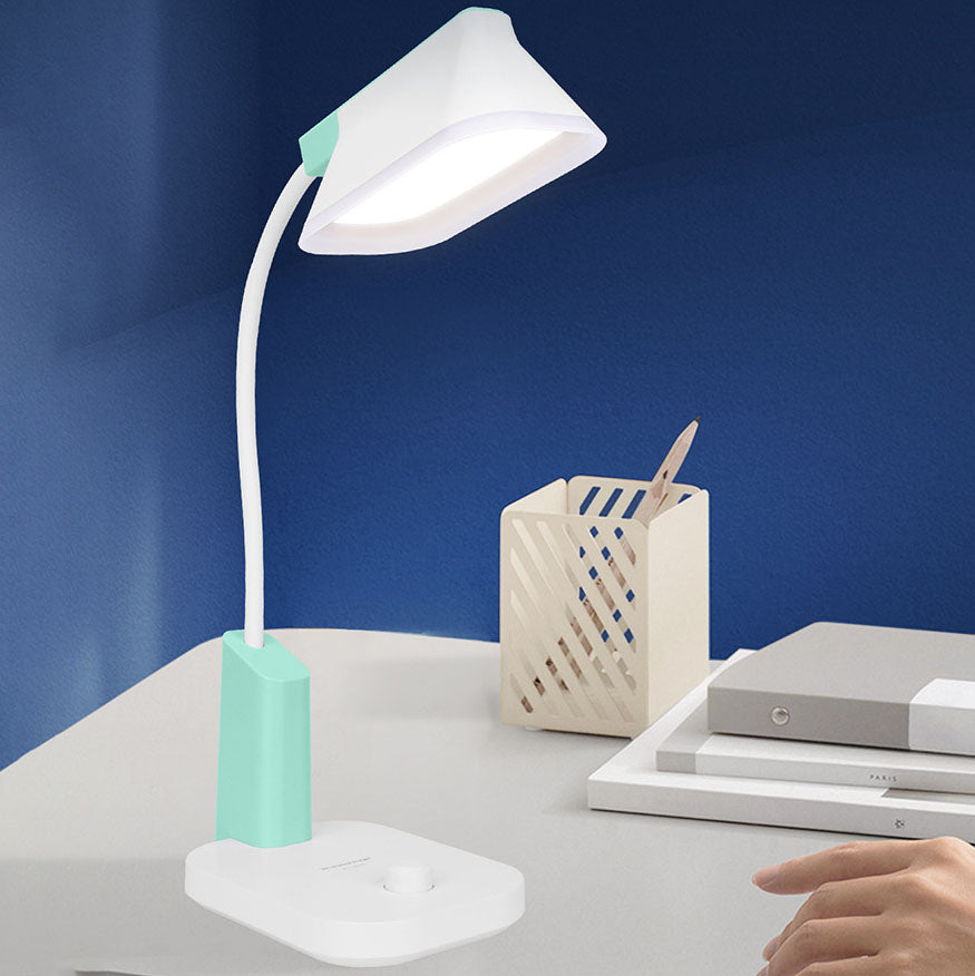 Modern Simplicity Hose USB Knob Adjustable LED Reading Desk Lamp For Study