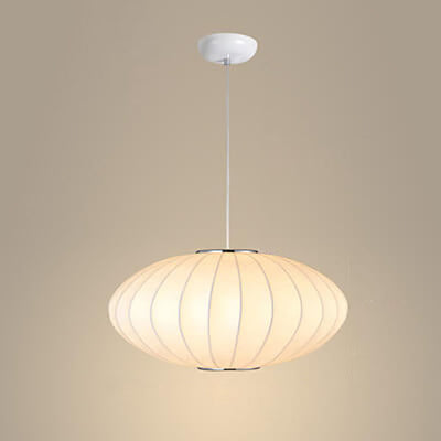 Fabric 1-Light Cocoon Pendant Light