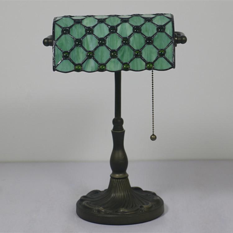 Vintage Kreative Glas 1-Licht Reißverschluss-Schalter Tischlampe 