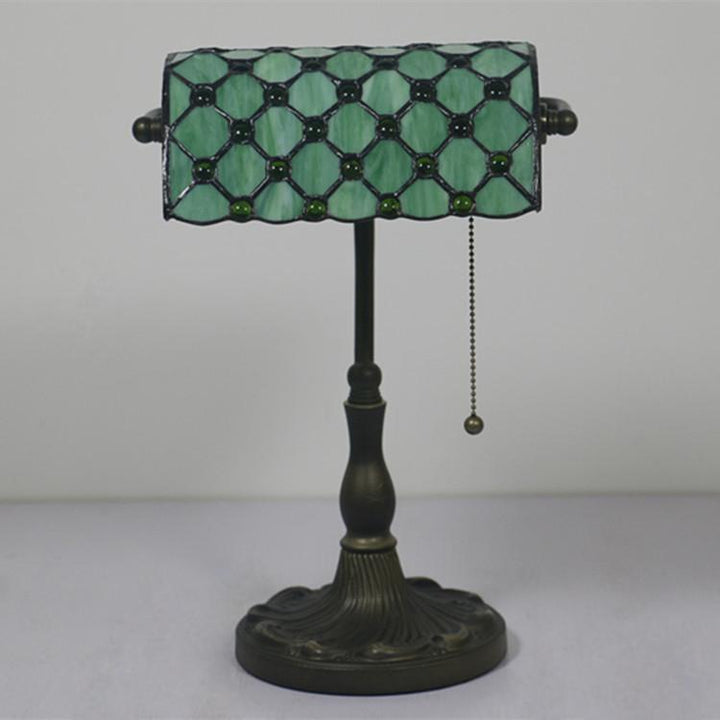 Vintage Kreative Glas 1-Licht Reißverschluss-Schalter Tischlampe 