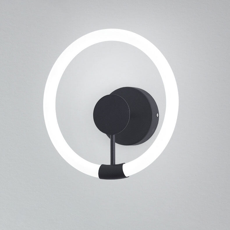 Zeitgenössische Einfachheit Kreis Acryl Schatten LED Wand Leuchte Lampe Für Schlafzimmer 