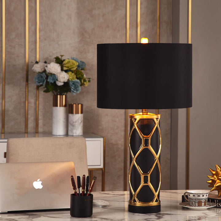 Lampe de table en céramique Nordic Light Luxury à 1 lumière 