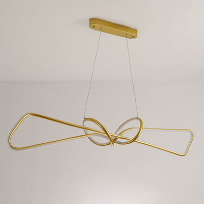 Creative Light Luxury Bow Design LED Chandelier
