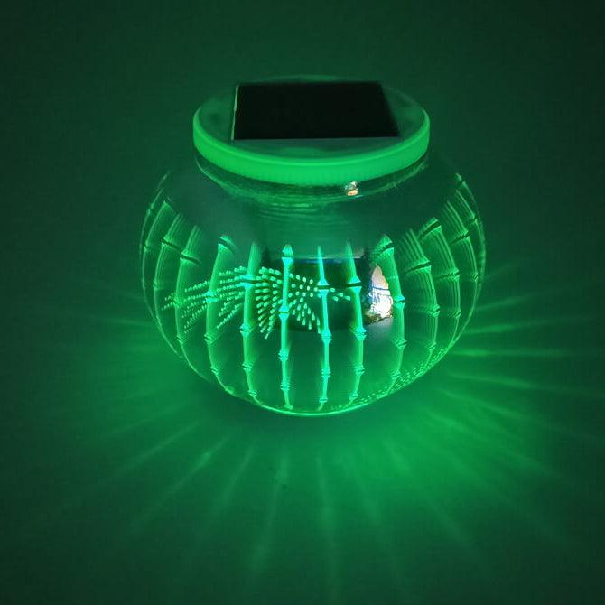 Solar Electroplated Glass Ball Jar LED Outdoor Garden Decorative Light