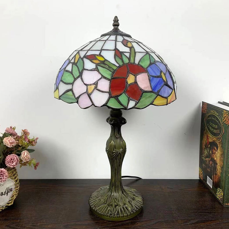 Tiffany Alloy Stained Glass 1-Light Table Lamp