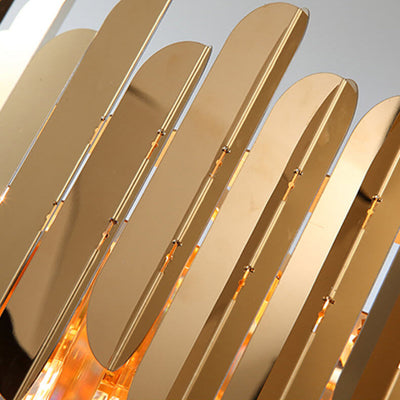 Lampe de Table à 1 Lumière en Cristal et Acier Inoxydable Doré Européen 