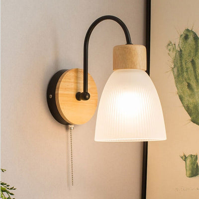 Modern Log Simple Bend Design 1-Light Wall Sconce Lamp