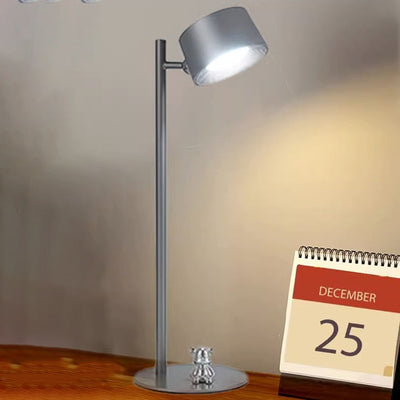 Modern Minimalist Cylindrical ABS USB LED Table Lamp For Bedroom