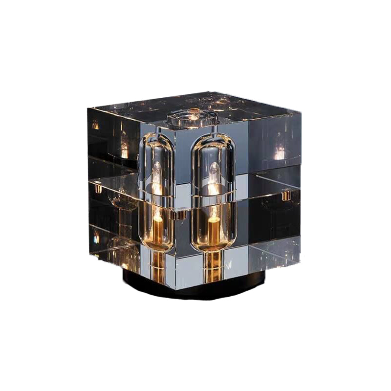 Moderne Kristall-Stereo-Geometrie-Design 1-Licht Tischlampe 